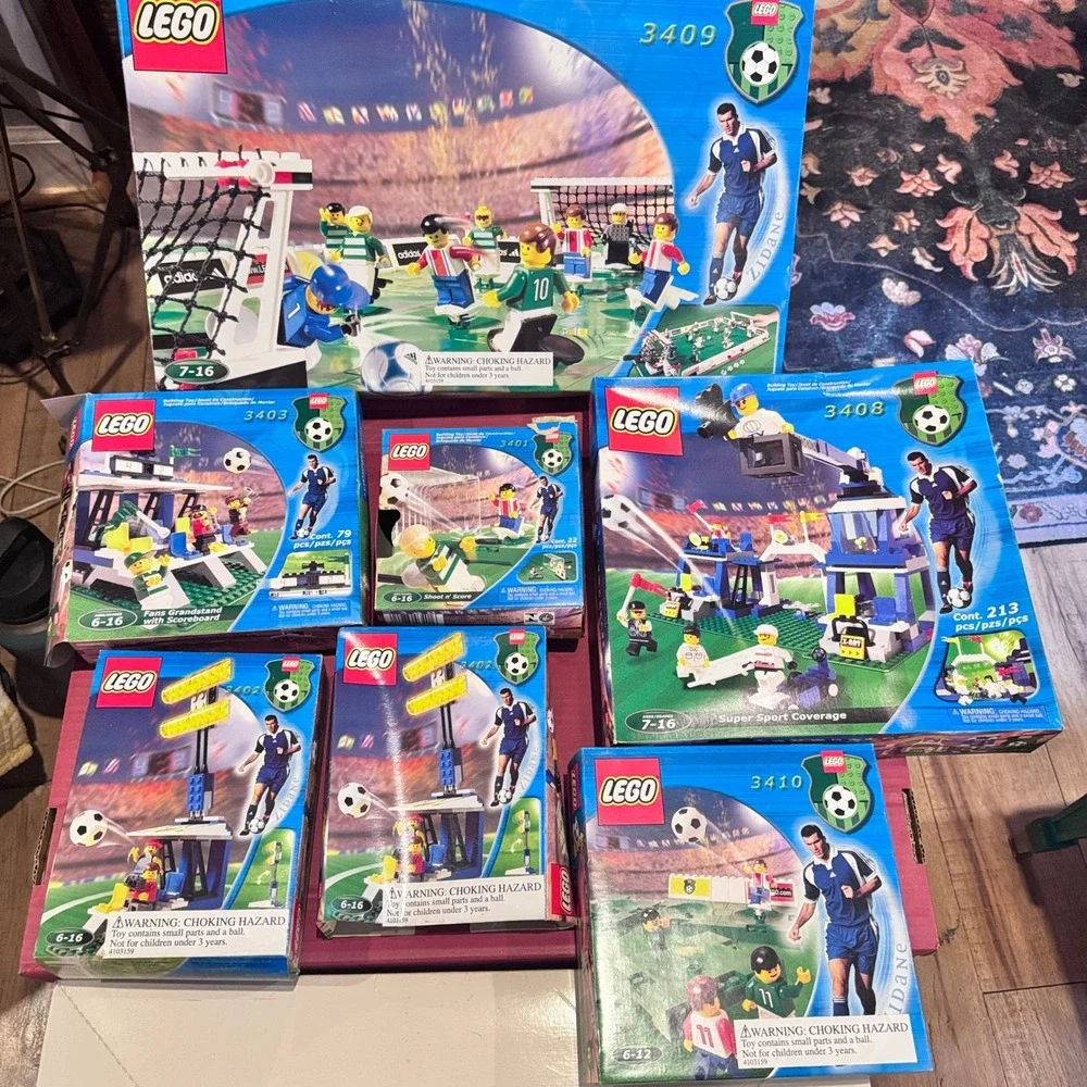 LEGO Sports Challenge Soccer Bundle 3410, 3409 3408 3403 3402 3401 Retired MINT